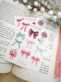 Christmas Bow Sticker Sheet