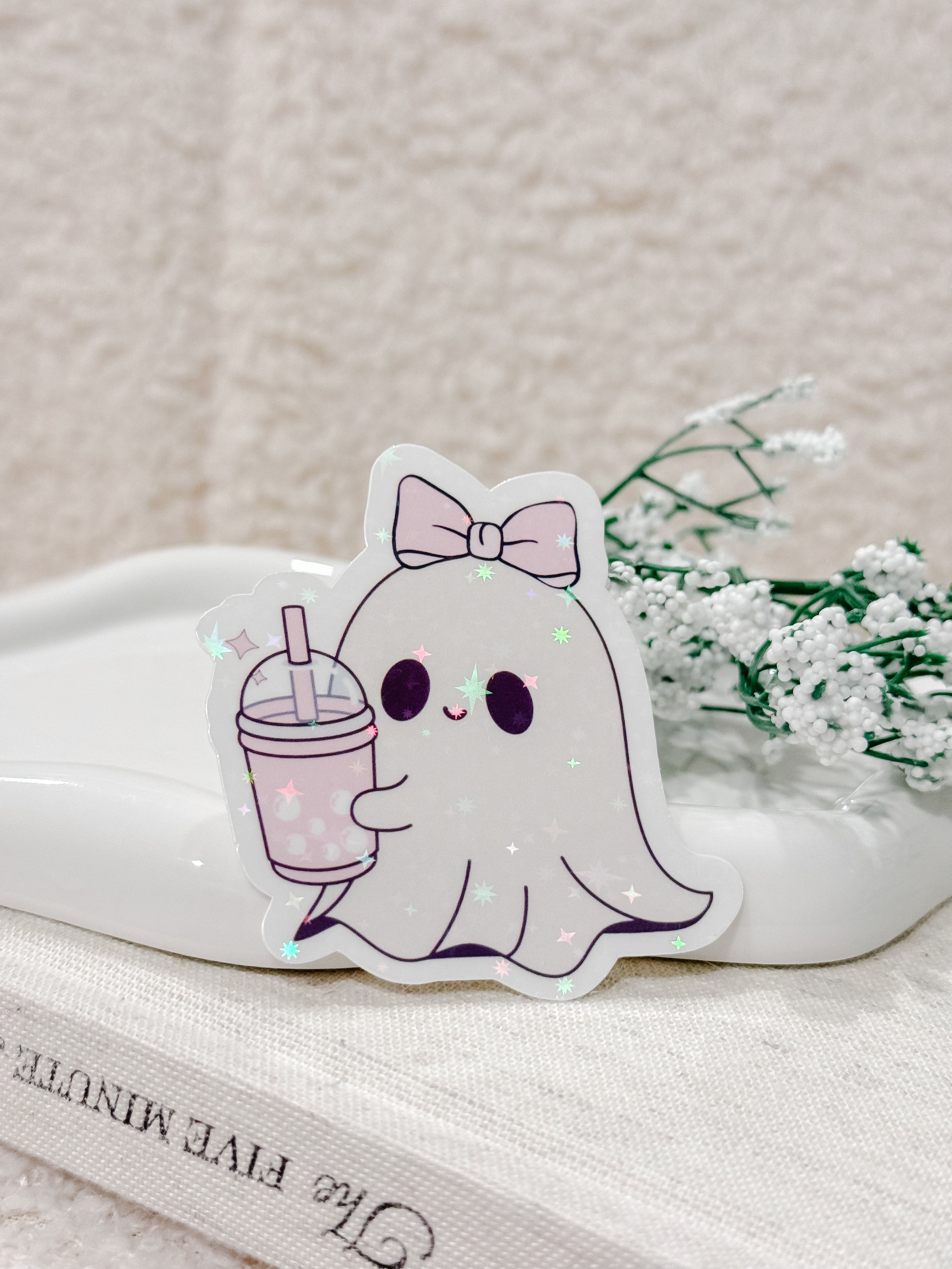 Ghost Boba Sticker