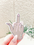Coquette Middle Finger Sticker
