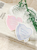 Candy Heart Emotional Support Kindle Sticker
