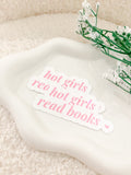 Hot Girls Read Books Sticker