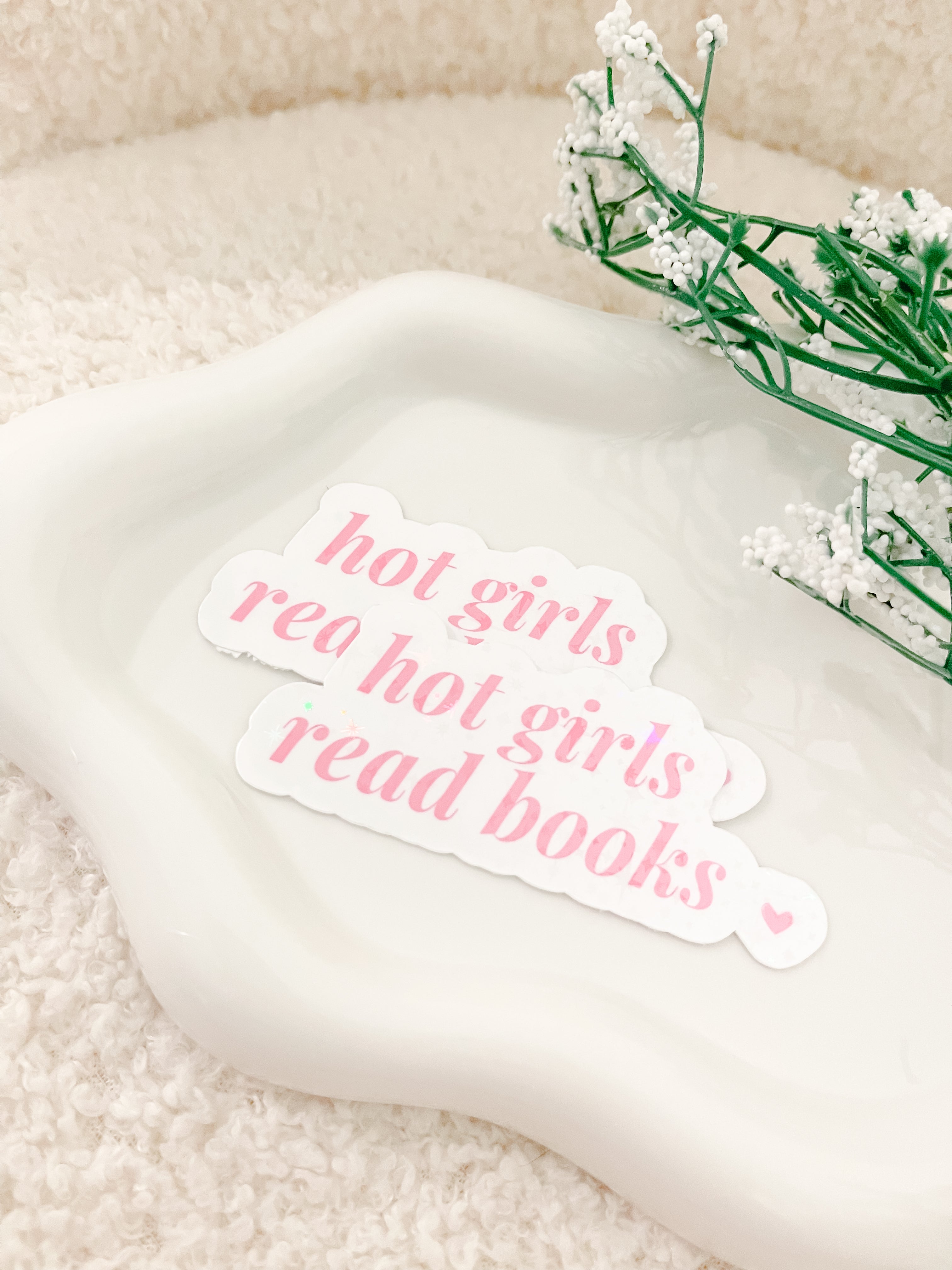 Hot Girls Read Books Sticker